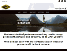Tablet Screenshot of mountaindesigns.com